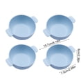 thumbnail image 3 of Dvruxg Wheat Straw Dinnerware Set - 4 Bowls, Reusable, Microwave & Dishwasher Safe, Perfect for Camping or Home Use(Blue), 3 of 5