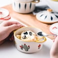thumbnail image 2 of Baohd Colorful Ceramic Bowls Set For Vibrant Table Settings Ceramic Souffle Baking Bowls Steam Soup Bowl Alpacos, 2 of 6