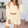 thumbnail image 2 of Sentmoon Lounge Sets for Women Plus Size Workout Tops for Women and Trousers Crew Neck Women Pjs Sets Long Sleeve Solid Color Sleep Sets for Women Fall for Deep Sleep, 2 of 8