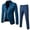Blue, variant on TIMIFIS Mens Suits 3 Piece Slim Fit Casual One Button Solid Suits for Mens Business Wedding Party Jacket Blazer & Pants &Vests SetFall