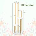 thumbnail image 3 of Costway 4-Tier Metal Plant Stand 49.5" Tall Potted Planter Display Shelf Storage Rack, 3 of 10