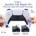 thumbnail image 5 of 4Pack Replacement Thumbsticks Joystick for PS5 Controller Analog Stick Custom Joystick Thumb Grip Cap Repair Tools with Screwdriver Pry Tool Pry Board for Playstation 5 Black, 5 of 5