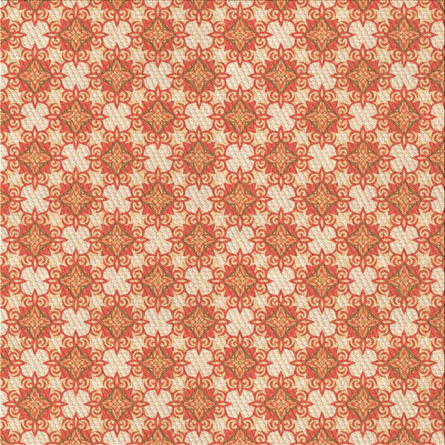 Ahgly Company Tapis d'Intérieur Lavable en Machine Carré Orange Rouge Orange Transitionnel, 5 Pieds Carré