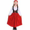 thumbnail image 1 of Robes pour Enfants pour Mariages à Manches Longues à Col Rond Robe Longueur Cheville pour Femmes Couleur Unie Robe Longueur Cheville à Manches Longues à Col Rond Rouge m, 1 of 9