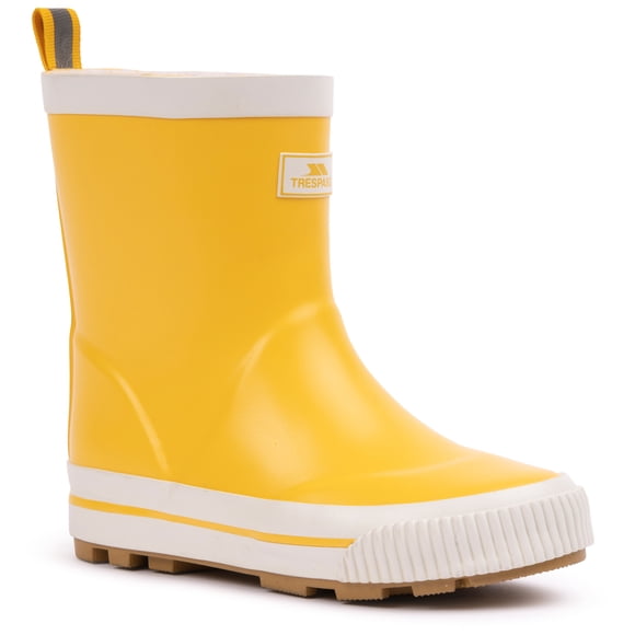 Trespass Unisex Kids Welly Boots Sammy - Reflective Back Stripe, Removable Insole, Grip Sole, Rubber Upper, Textile Lining, Rubber Outsole, EVA Insole
