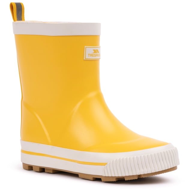 Trespass Unisex Kids Welly Boots Sammy - Reflective Back Stripe, Removable Insole, Grip Sole, Rubber Upper, Textile Lining, Rubber Outsole, EVA Insole