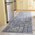 thumbnail image 2 of Ottomanson Ottohome Collection Non-Slip Rubberback Boxes Design Indoor Rug, 2 of 7