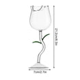 thumbnail image 2 of XZNGL Coupe à Vin Rose Rouge Verre de Luxe Haut de Gamme Coupe à Vin Haute, 2 of 2