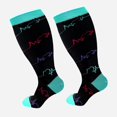 thumbnail image 2 of HLONK Chaussettes de Compression Grande Taille Chaussettes de Compression Grande Taille pour Femmes et Hommes M-edical Mollet Extra Grand Chaussettes de Compression en Nylon, 2 of 7