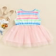 thumbnail image 3 of MesaSe Robe de Pâques pour Bébé Fille Imprimé Floral Sans Manches Robe Princesse en Tulle pour Fête 3-4 Ans, 3 of 6