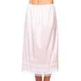 thumbnail image 1 of Jupe-culotte Mi-Longue pour Femmes Imitation Soie Dentelle Jupe-Culotte Mi-Longue Rallonge Noir G, 1 of 3