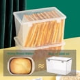 thumbnail image 3 of Contenants de Rangement pour Pain Hermétiques Boîte à Pain en Plastique Réutilisable Pain Gâteau Distributeur de Pain Transparent Bac Organisateur de Pain Frais, 3 of 8