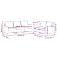 thumbnail image 4 of vidaXL 2 Piece Sofa Set with Cushions Dark Green Velvet, 4 of 4