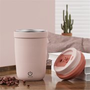 Rbaofujie Bike Water Bottle Stainless Steel Automatic Mixing Cup Rechargeable Portable Multifunctional Electric Coffee Cup Water Bottle with Handle