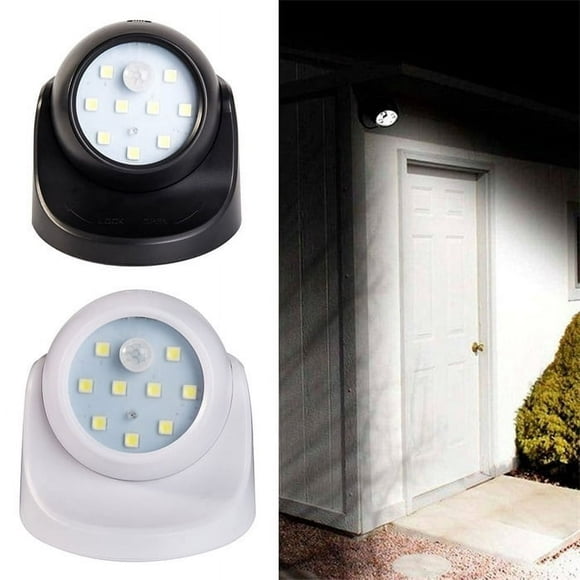 CUITING Lampe de Nuit Intérieure Extérieure à Piles 360° Capteur de Mouvement de Jardin Lampe Led de Sécurité