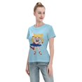 thumbnail image 4 of T-Shirt Basique à Manches Courtes pour Femmes Édition Sailor Moon Q Tsukiha, 4 of 6