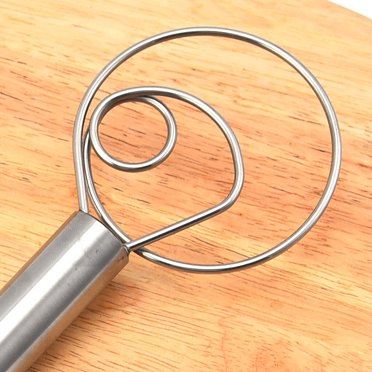 Dough Whisk Stainless Steel Hand Bread Mixer Whisk Bread Coil Baking Blender Stick for Flour Pastry Pizza