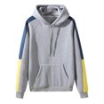 thumbnail image 2 of RKSTN Chandail à Capuche pour Hommes Mode Automne Chandail à Capuche Manches Longues Raglan Décontracté à Blocs de Couleur avec Cordon de Serrage, 2 of 9