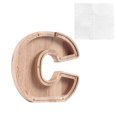 thumbnail image 2 of Agiferg Personalized Wooden Name Money Box Wooden Deposit Box Twenty Six English Letters, 2 of 6