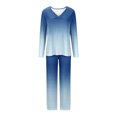 thumbnail image 4 of Rbaofujie Pyjama d'Été pour Femmes Ensemble de Pyjama Décontracté Uni Haut Décontracté Pantalon Pyjama Mignon, 4 of 5