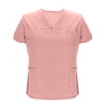 thumbnail image 4 of ZVNAH Ensemble de Sarraus Médicaux pour Femmes - Haut Classique à Col en V et Pantalon Cargo de Sarrau Extensible, Uniforme d'Infirmière, Tenue de Sarrau, 4 of 7