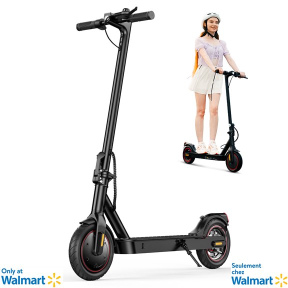 iScooter Trottinette Électrique pour Adultes et Ados, Pneus de 8,5 Pouces Trottinette Électrique Pliable avec 18 Mph, Moteur de 350 W, Autonomie de 21 Miles, Écran LED et Régulateur de Vitesse