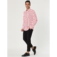 thumbnail image 4 of INSPIRE CHIC Chemise Habillée Ajustée pour Homme à Pois Imprimés à Manches Longues Boutonnée, 4 of 6