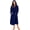 Navy, variant on HEARTNICE Womens Hooded Fleece Robe, Long Fluffy Thick Warm Plush Bathrobe,(Dark Grey,L-XL)