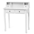 thumbnail image 1 of Costway Writing Desk Mission White Home Office Computer Desk 4 Drawer White, 1 of 10