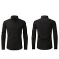 thumbnail image 1 of Dress Shirts for Men with Pocket Long Sleeve Big & Tall Tshirts Shirt Button-Down Collared Wrinkle-Free Solid Color Business Work Tops, 1 of 5