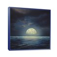 thumbnail image 2 of Designart Super Lune sur la mer II ART MURAL À CADRE FLOTTÉ, 2 of 3
