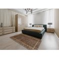 thumbnail image 4 of Ahgly Company Indoor Rectangle Abstract Bakers Brown Southwestern Area Rugs, 2' x 4', 4 of 6
