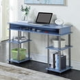 thumbnail image 2 of Convenience Concepts Designs2Go Bureau d'Étudiant Sans Outils, Fini Bois Bleu, 2 of 6
