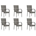 thumbnail image 4 of vidaXL 7 Piece Garden Dining Set Grey, 4 of 5