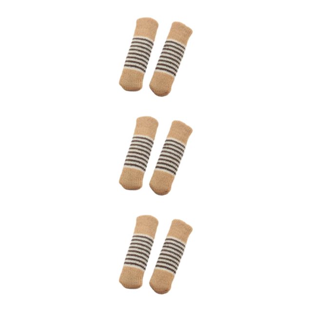 Redempat 24pcs/set Knitted Chair Leg Socks Reliable Protection For Furniture Non Slip Furniture Pads Caps Set Polyester Premium style 10 3Set
