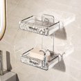 thumbnail image 3 of Shower Soap Dispenser Wall-mounted Soap Box for Shower Detachable Easy to Clean Space-saving Bathroom Storage Organizer with No-drill Installation Pet, 3 of 8