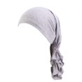 thumbnail image 1 of Chapeau Tressé Réversible Ajustable pour Femmes avec Perles, Style Musulman, Volant, Cancer, Bonnet Enveloppant, Bonnets de Nuit, Doublé Satin, Bonnets pour Cheveux, 1 of 4