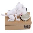 thumbnail image 3 of Puppy Money Bank, Dog Money Box Plastic Small  For Saving Money White Dog, 3 of 8