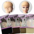 thumbnail image 2 of HEVIRGO 2Pcs Women Stockings Style Stretchable Wig Cap Hair Net Elastic Mesh Liner Snood, 2 of 10