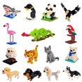 thumbnail image 1 of Kids Toy Mini Building Blocks Micro Bricks Eagle Moose Dog Cat Bird Animals 3d Model Bag Gifts Educational Toys For Children, 1 of 2