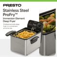 thumbnail image 2 of Presto ProFry Friteuse Profonde de 8 Tasses avec Élément d'Immersion de 1800 Watts, Acier Inoxydable, 2 of 12