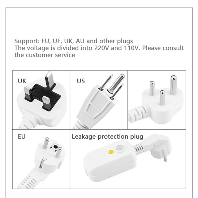 VONKY Electric Heated Kitchen Faucet Screen Display Leakproof Digital Tap Silver US Plug 110V