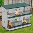 thumbnail image 4 of BeesClover Chicken Nesting Box Large Vented Hole, Metal Egg Laying Boxes with 3/4 Compartments Chicken Egg Box for Egg Collection, 4 of 6
