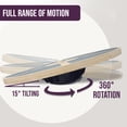 thumbnail image 2 of PRISP Planche d'Équilibre Oscillant en Bois - Entraîneur de Stabilité Rond pour Bureau Debout, Exercices de Base, Entraînement de la Cheville, Gym à Domicile et Mise en Forme; Disque d'Équilibre en Bois, 2 of 7