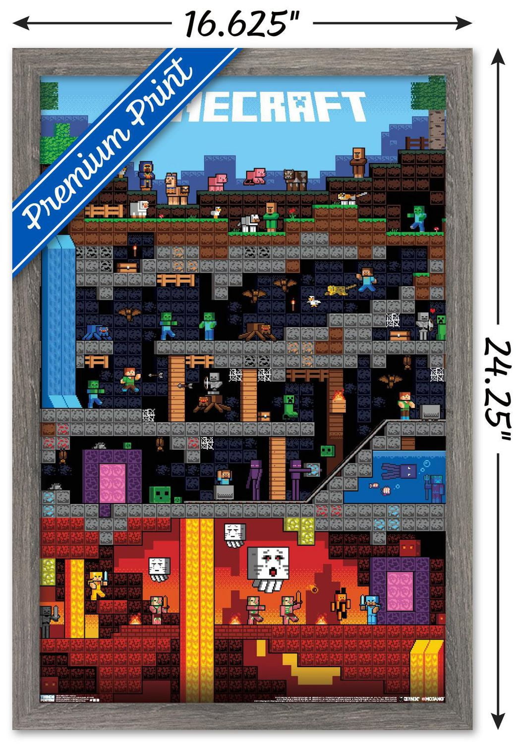 Minecraft - Worldly Wall Poster