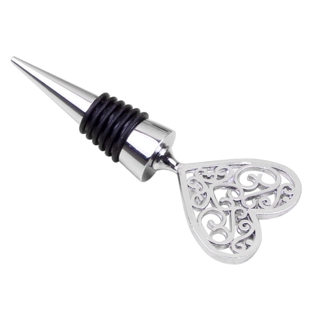 TIMIFIS Bottle Stopper Alloy Wine Bottle Stopper Metal Clear Rhinestones Kitchen Appliances