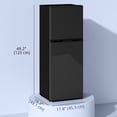 thumbnail image 3 of HOMCOM Mini Fridge with Freezer 4.6 Cu.Ft 2 Door Small Refrigerator Black, 3 of 10