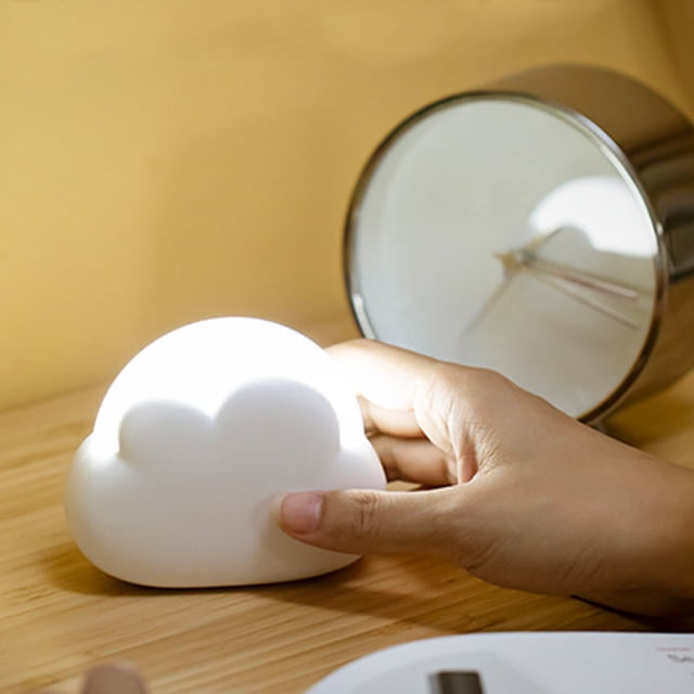 XZNGL Cute Night Light For Kids, Portable Clouds Night Light For Nurserying Baby, 2 Color 4th Gear Dimmable Rechargeable Night Light
