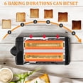 thumbnail image 4 of Wekvgz 2 Slice Toaster Compact 2 Slots Toaster with 6 Browning Levels and Pause Button Stainless Steel Breakfast Toaster Multifunction Toaster for Toast Crumpets Small Breads, 4 of 10