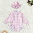 thumbnail image 2 of Girls Rash Guard Swimwear Hawaiian Ruffle Sun Protection Long Sleeve Baby Girl Swimsuit 6-12 Months Girl Fashion, 2 of 3